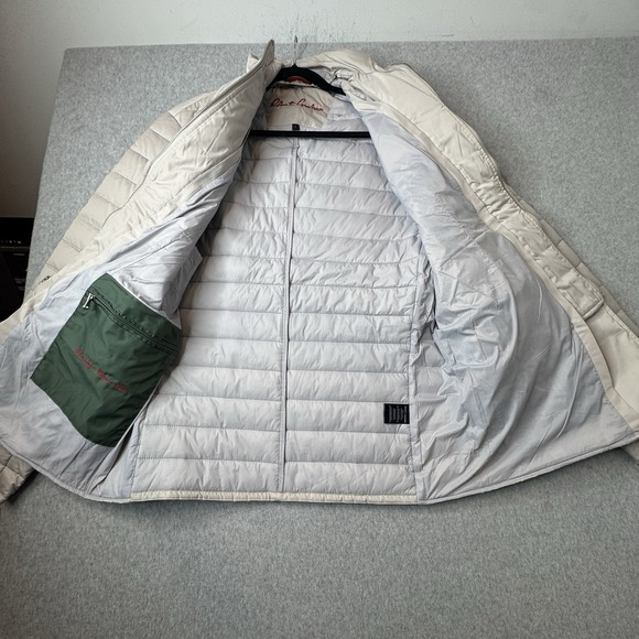 Robert Graham Jacket Mens XL Stone Gray Quilted Puffer Blazer Coat Warm - Picture 9 of 10